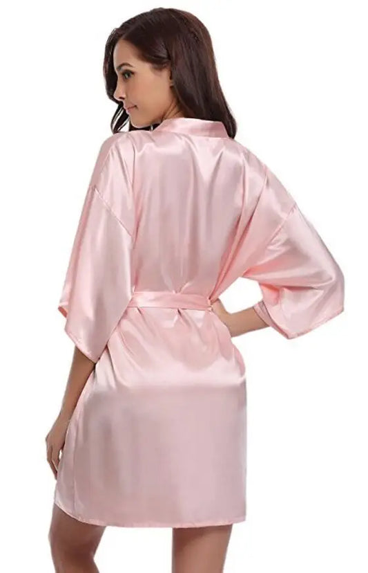CINOLE Satin Kimono Robe for Women (Model 3333)