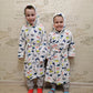 Kids Cartoon Flannel Bathrobe | Soft Unisex Children’s Robe for Boys & Girls, Cozy All-Season Sleepwear (Ages 2–8)