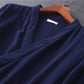 Lightweight Japanese Kimono Robe for Men & Women, Cotton Crepe Sleepwear Bathrobe for Spring & Autumn