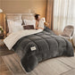 Thick Milk Fleece Winter Blanket – Ultra-Soft Artificial Lamb Cashmere Duvet & Weighted Comforter