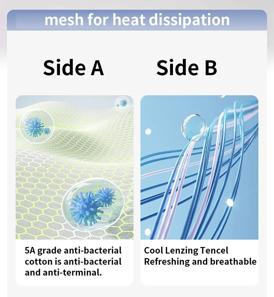 AIBEDILA Baby Neck Pillow 1–3 Years, Antibacterial Cotton Shaping Pillow, Massage Support, Breathable Cartoon Pillow