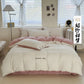 100% Cotton Plain Duvet Cover Set – 3pcs Bedding Set Queen King