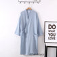 Lightweight Japanese Kimono Robe for Men & Women, Cotton Crepe Sleepwear Bathrobe for Spring & Autumn