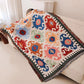 Bohemian Multi-Purpose Throw Blanket – Grid Pattern Sofa Throw, Bed Sheet, Home Decor & Outdoor Travel Blanket