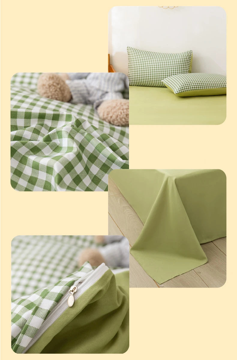 Kawaii Bear Printed Bedding Set – Cute Dog Duvet Cover Set Full Queen King