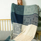 Mediterranean Bohemian Chenille Sofa Throw – Colorful Plaid Blanket with Tassels