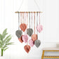 Boho Cotton Macrame Wall Decor – Handmade Leaf Tapestry, Woven Wall Hanging Art & Aesthetic Home Pendant Gift