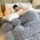 Thick Winter Warm Blanket for Beds – Artificial Lamb Cashmere Weighted Comforter & Heavy Duvet Quilt