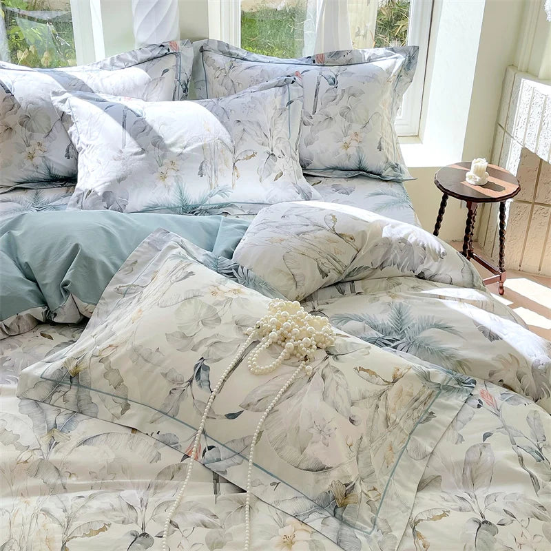 High-Density Cotton Duvet Cover Set for Bedroom – 3-Piece Luxury Bedding, 1 Duvet Cover + 2 Pillowcases