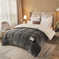 Thick Milk Fleece Winter Blanket – Ultra-Soft Artificial Lamb Cashmere Duvet & Weighted Comforter