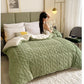 Thick Winter Warm Blanket for Beds – Artificial Lamb Cashmere Weighted Comforter & Heavy Duvet Quilt