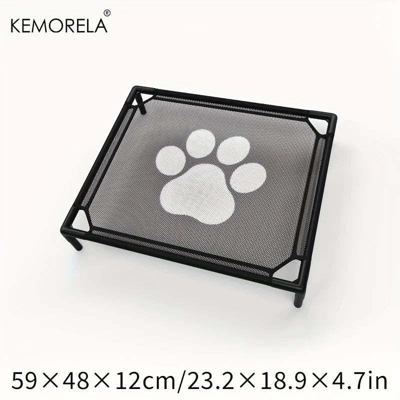 Cooling Elevated Dog Bed for Medium Dogs, KEMORELA Bite-Proof Raised Pet Bed with Breathable Washable Mesh