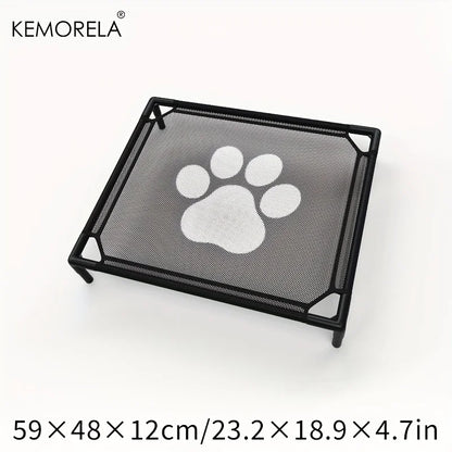 Cooling Elevated Dog Bed for Medium Dogs, KEMORELA Bite-Proof Raised Pet Bed with Breathable Washable Mesh