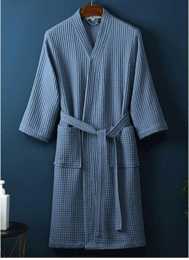SRETNO 100% Cotton Bathrobe – Warm Peignoir Femme Hiver
