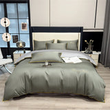 100% Egyptian Cotton 3-Piece Duvet Cover Set – 400 Thread Count Soft Solid Bedding with 2 Pillowcases (Single to King Size)