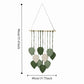 Boho Cotton Macrame Wall Decor – Handmade Leaf Tapestry, Woven Wall Hanging Art & Aesthetic Home Pendant Gift