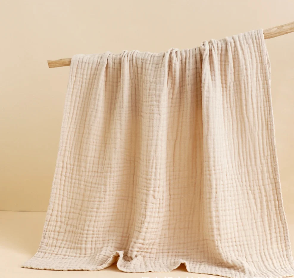 Muslin Cotton Blanket – Soft Gauze Summer Quilt for Adults & Kids