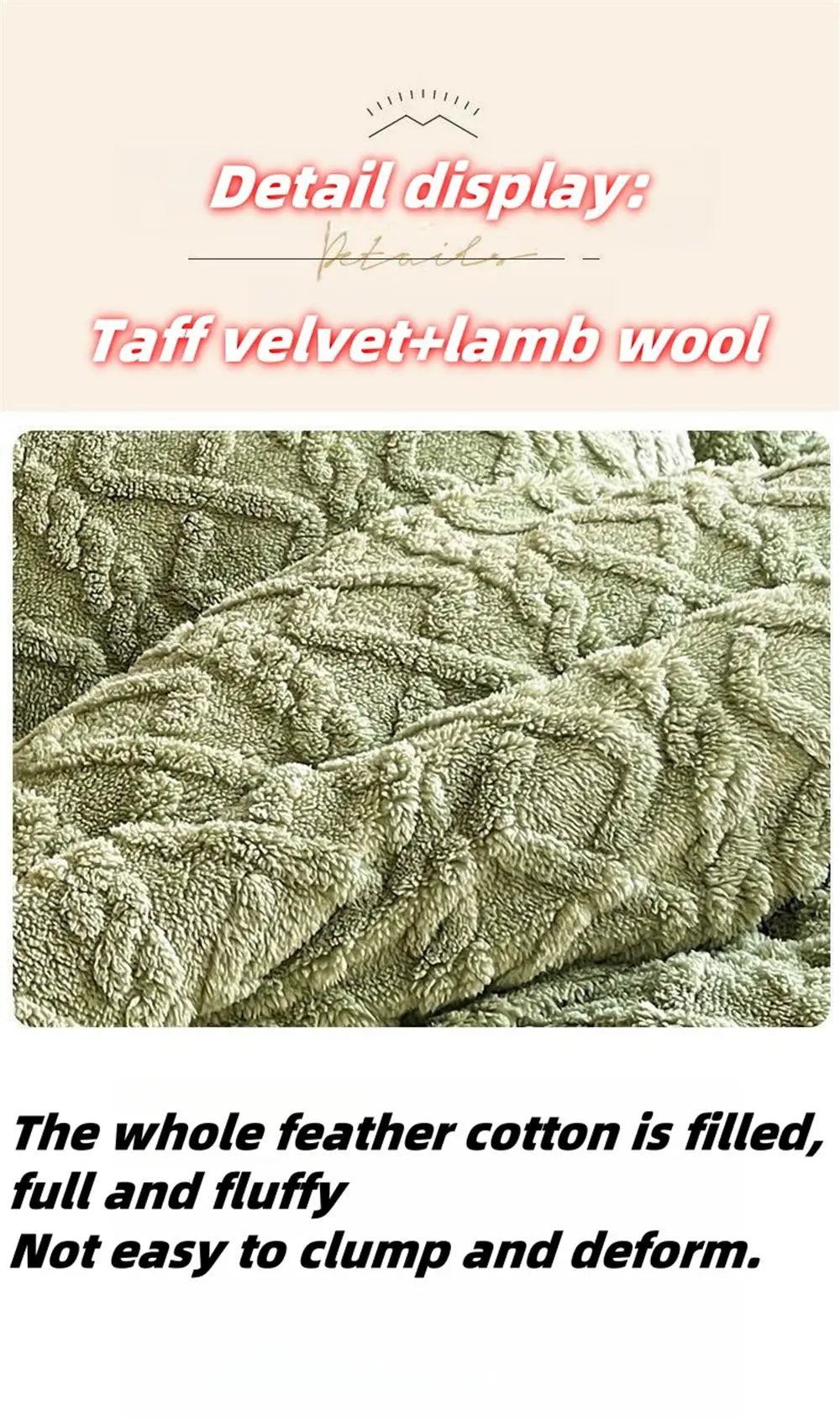 New Super Thick Winter Warm Blanket for Bed Artificial Lamb Cashmere Weighted Blankets Soft Comfortable Warmth Quilt Comforter