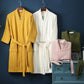 SRETNO 100% Cotton Bathrobe – Warm Peignoir Femme Hiver