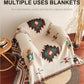 Bohemian Multi-Purpose Throw Blanket – Grid Pattern Sofa Throw, Bed Sheet, Home Decor & Outdoor Travel Blanket