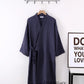 Lightweight Japanese Kimono Robe for Men & Women, Cotton Crepe Sleepwear Bathrobe for Spring & Autumn