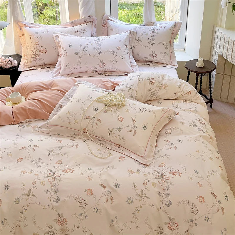 High-Density Cotton Duvet Cover Set for Bedroom – 3-Piece Luxury Bedding, 1 Duvet Cover + 2 Pillowcases