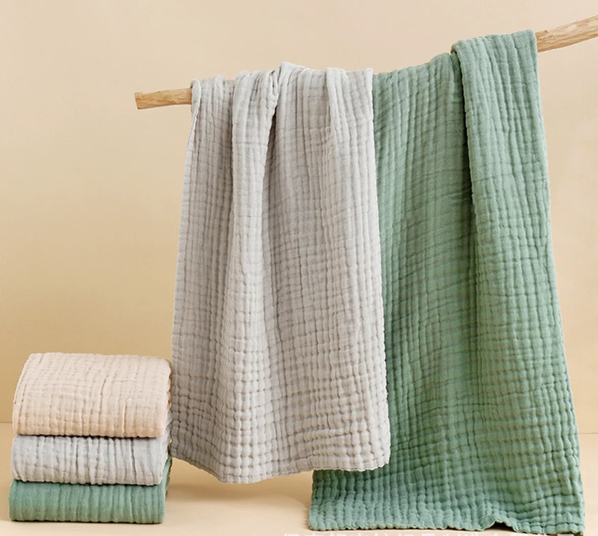 Muslin Cotton Blanket – Soft Gauze Summer Quilt for Adults & Kids