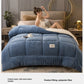 Thick Milk Fleece Winter Blanket – Ultra-Soft Artificial Lamb Cashmere Duvet & Weighted Comforter