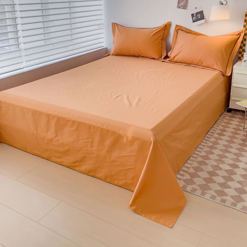 High-End 100% Egyptian Cotton Bedding Set – 400TC Fitted/Flat Bedsheet Set with Pillowcases (4/6 Pieces, Double/Queen)