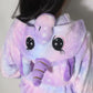 Children Bathrobe Unicorn Kigurumi Pajamas – Hooded Fleece Kids Bath Robe Nightgown for Girls Boys Baby
