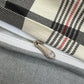100% Cotton Plaid Style Duvet Cover Set with 2 Pillowcases - Soft & Breathable Bedding Set, Hypoallergenic, Easy Care