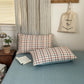 100% Cotton Plaid Style Duvet Cover Set with 2 Pillowcases - Soft & Breathable Bedding Set, Hypoallergenic, Easy Care