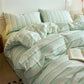 Luxury 100% Cotton Yarn Dyed Duvet Cover Set 3PCS Pre-Washed Stripe Bedding Set Soft Breathable