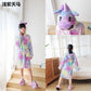 Children Bathrobe Unicorn Kigurumi Pajamas – Hooded Fleece Kids Bath Robe Nightgown for Girls Boys Baby