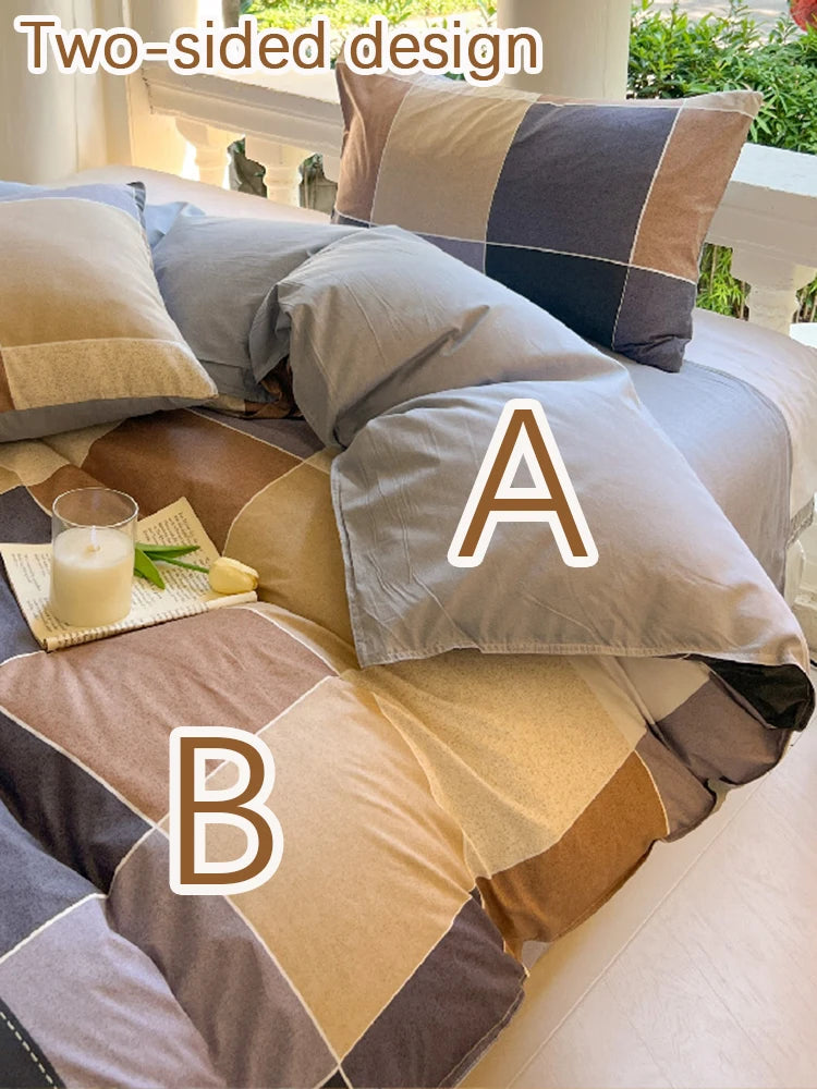 Kawaii Bear Printed Bedding Set – Cute Dog Duvet Cover Set Full Queen King