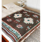 Bohemian Multi-Purpose Throw Blanket – Grid Pattern Sofa Throw, Bed Sheet, Home Decor & Outdoor Travel Blanket